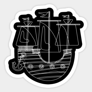 Ship boat steamer freighter watercraft Kiel Sticker